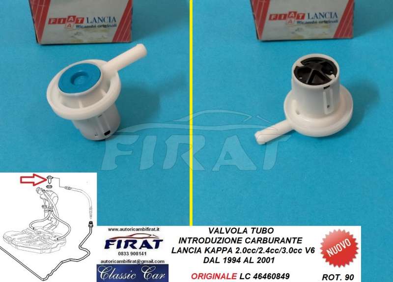 VALVOLA TUBO CARBURANTE LANCIA KAPPA (46460849)